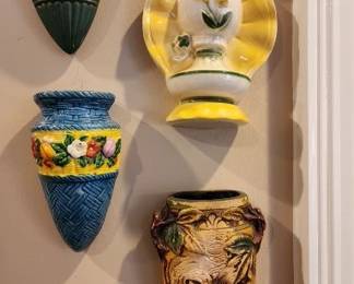 Wall Pockets (Some are McCoy, Japan)