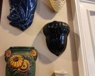 Wall Pockets (Some are McCoy, Japan)