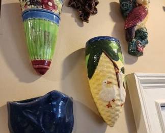 Wall Pockets (Some are McCoy, Japan)