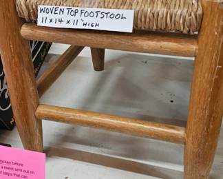 WOODEN FOOT STOOL