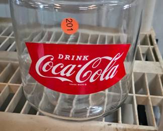 COCA COLA GLASS CANISTER