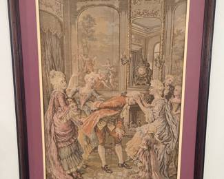 Beautifully framed large tapestry