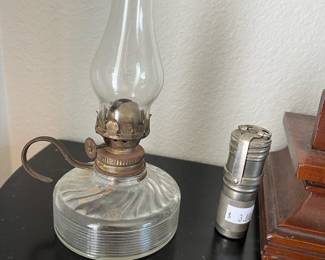 One of many oil lamps