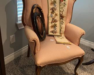 Lovely, vintage wing back chair