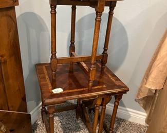 a pair of gate-leg tables