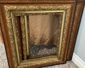 A matched pair of antique picture frames - one needs a tiny bit of TLC