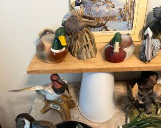 Ceramic duck decoys and figures