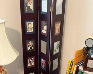 Room divider picture frames