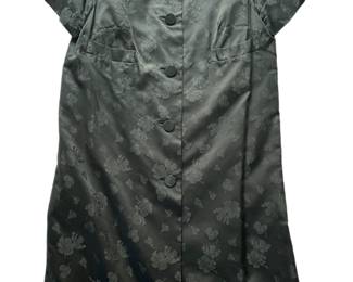 Chinoiserie Cap Sleeve Black Dress$55 1