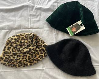 Assorted womens faux fur  velour  mohair hats
