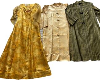 Chinoiserie Custom DressOrganza Sleeves, 2 Long JacketsFrog Closures$200 group