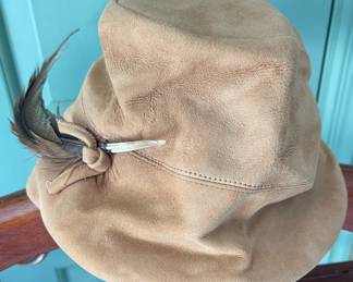 Feather Ultrasuede Bucket Hat