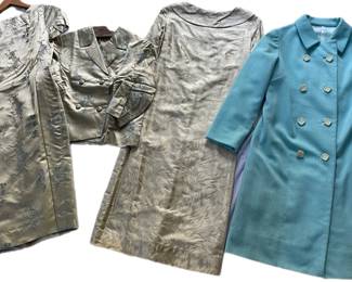 Golden Beige Satin Ensemble Grouping