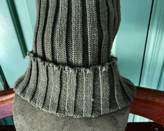 Hipster Beanie with Visor Closeup