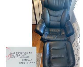 Lane Furniture Recliner and Ottoman