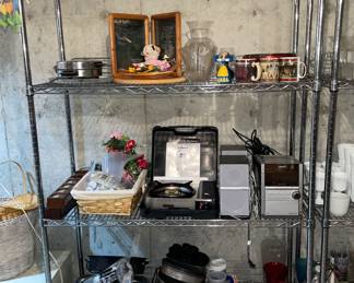 These chrome shelves not for sale.