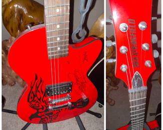 Rick Springfield signed guitar