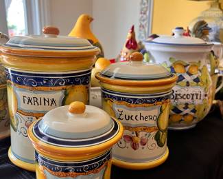 MADE IN ITALY KITCHEN CANISTER SET
