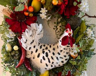 LOVE THIS ROOSTER WREATH!