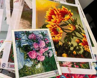 DIAMOND ART ~ OUR CLIENT IS SO TALENTED AND HAS SO MANY BEAUTIFUL PIECES TO FRAME!