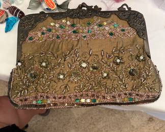 Vintage Beaded Earrings purse