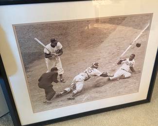 Jackie Robinson Stealing Home 