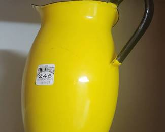 enamelware pitcher