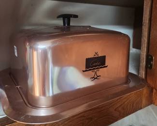 one of several vintage cake carriers