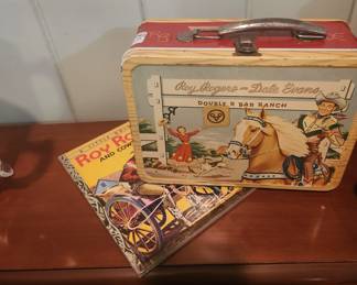 vintage, like new, Roy Rogers lunch box with thermos