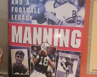 Archie and Peyton Manning, signed