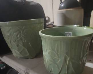 vintage McCoy planters