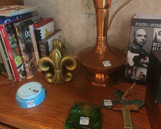 Cookbooks and decor