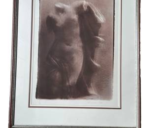 Nude Lithograph                                                                                             Dimensions: 21 x 27"H