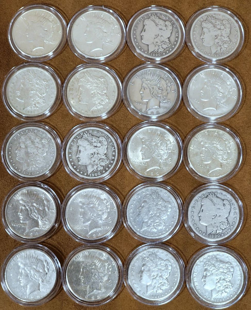Morgan & Peace Silver Dollars