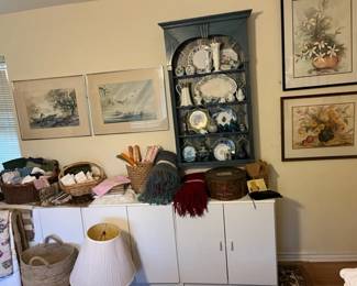 The blue hanging shelf is not for sale but everything else in the photo is.