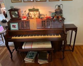 Kimball Consolette Piano. You are now in the front room where the check out tables are located.
