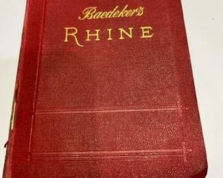 We have several of these antique guidebooks. See description below:                                                         Baedeker's Guidebook Collection Explore Bygone Eras
Experience the charm of bygone eras with our coveted collection of Baedeker's Guidebooks. These guides are more than books; they're portals to the past