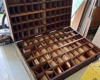 Vintage hand made wooden case