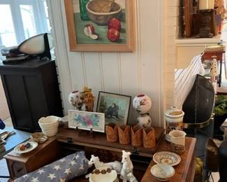 Antique Spinet Writing Desk early 1900s