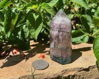 Rainbow Fluorite Point