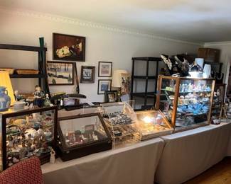 Here is the front room including the checkout area with all the showcases.