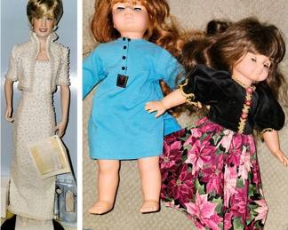 Dolls: Princess Di (sold) and more
