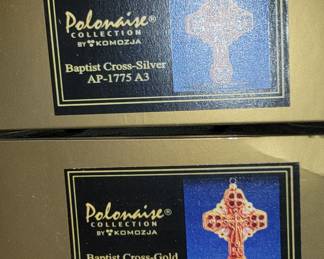Polonaise Glass Cross Ornaments