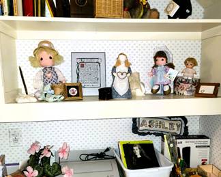 Precious Moment Dolls, Office supplies, Portable typewriter, Sheet music