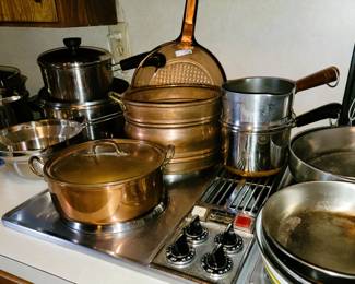 Salad Master, Copper and Revere Pots and Pans