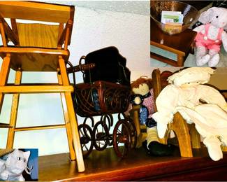 Doll Furniture and carriage