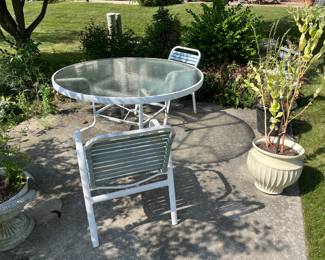 Patio table and chairs