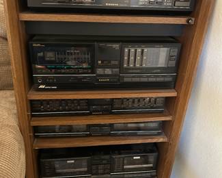 Vintage stereo equipment and speakers
