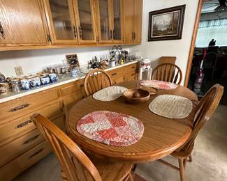 Oak table and Chairs