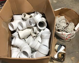 lot of PVC fittings